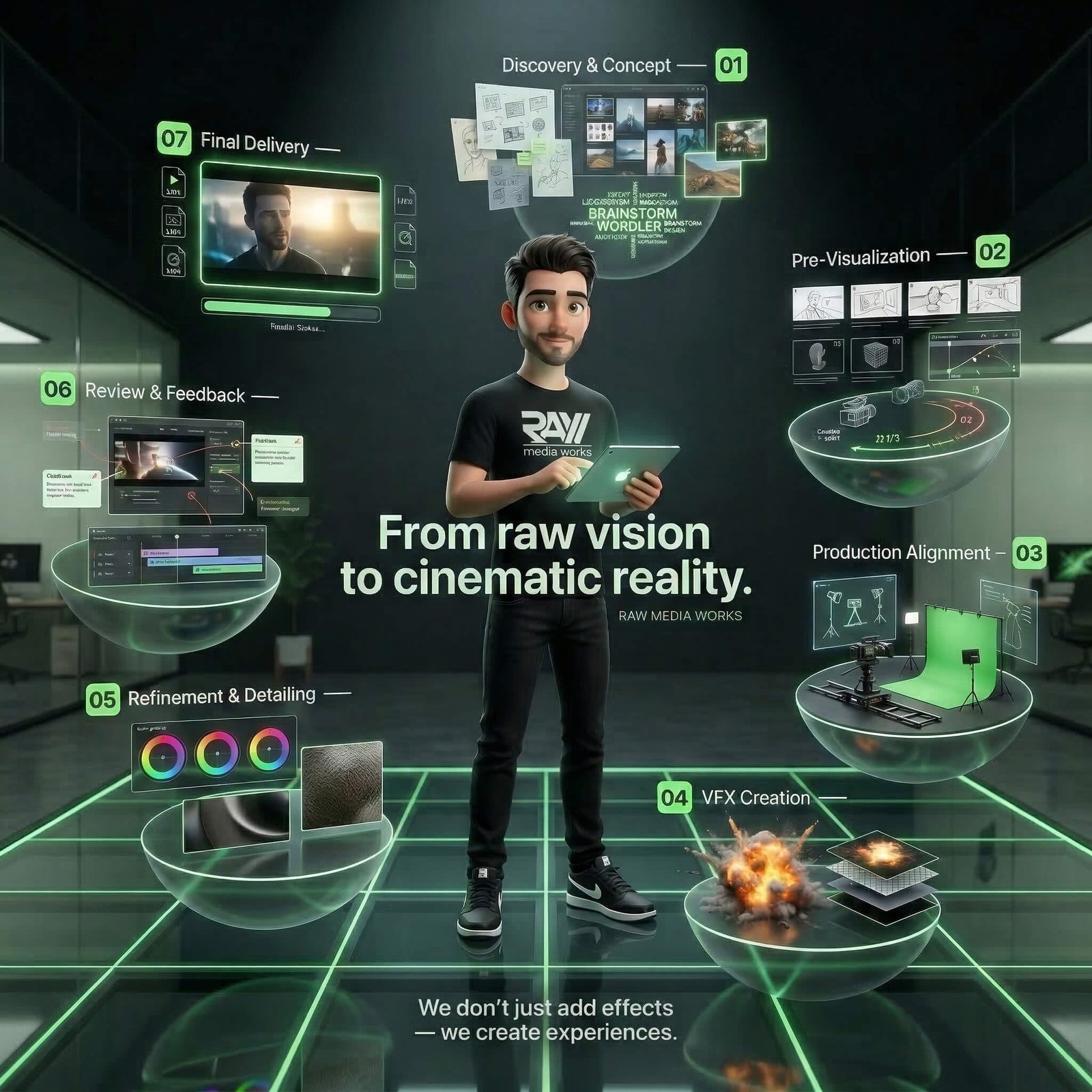 From raw vision to cinematic reality.