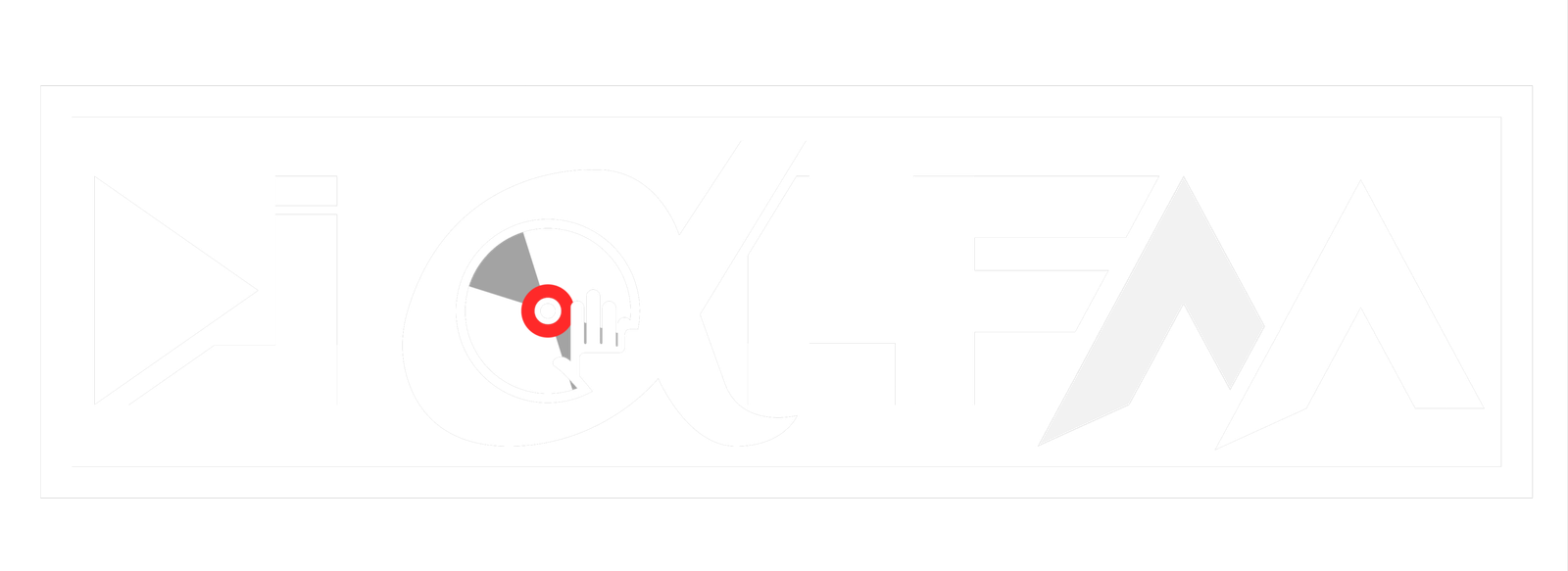 DJ Alfaa logo white